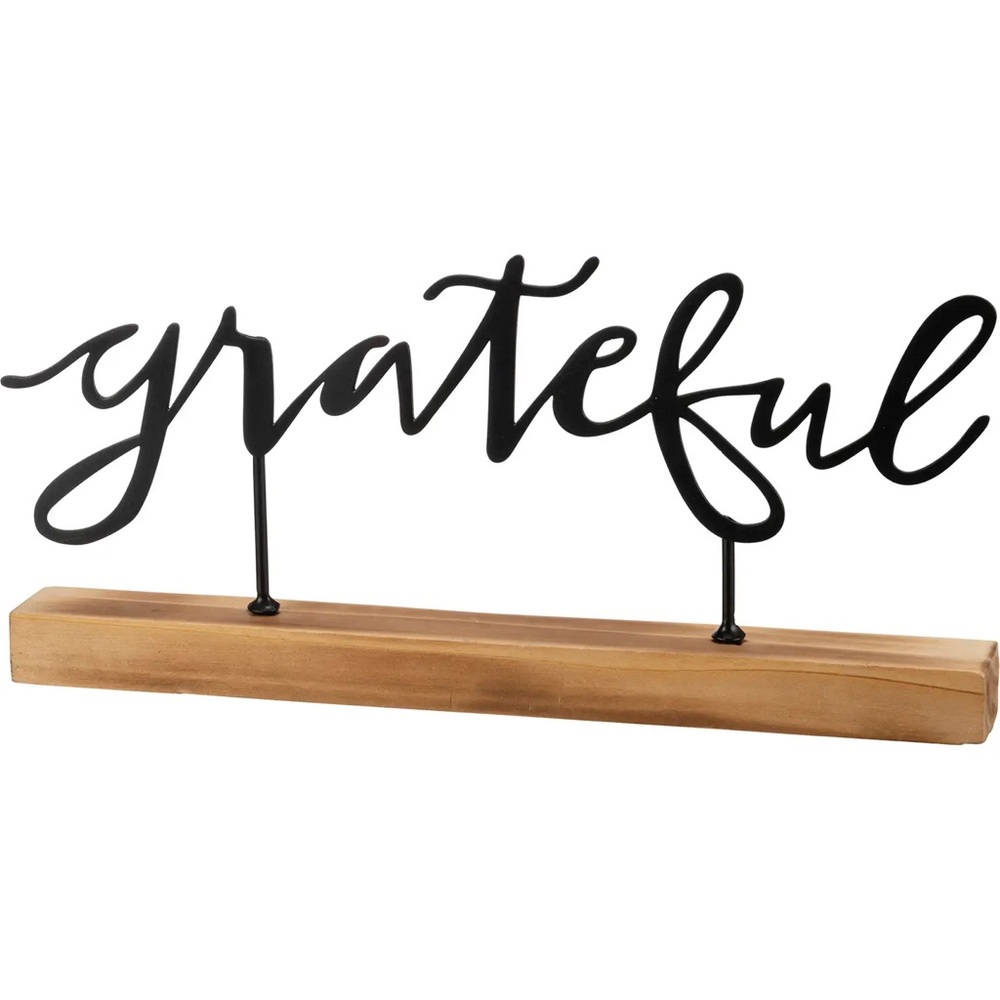 Primitives by Kathy Black 'Grateful' Tabletop Sign